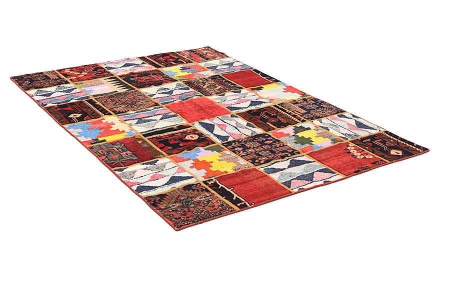 Patchwork Persian Rug 212x152 - Picture 1