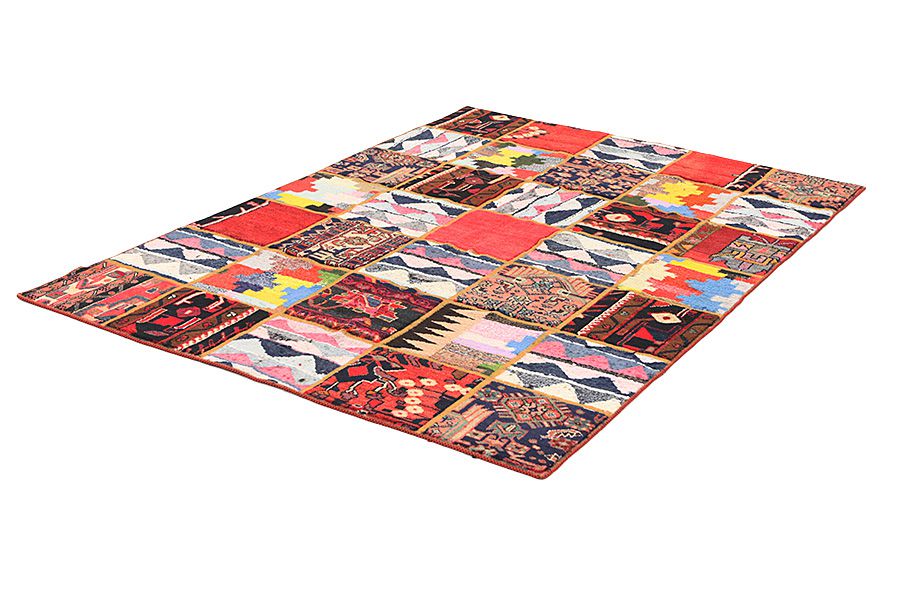 Patchwork Persian Rug 212x152 - Picture 2