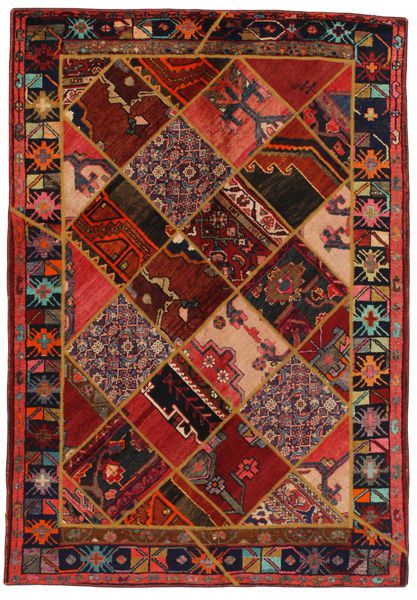 Patchwork Persian Rug 214x149