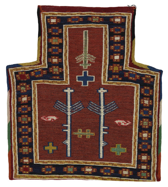 Qashqai - Saddle Bag Persian Rug 39x33