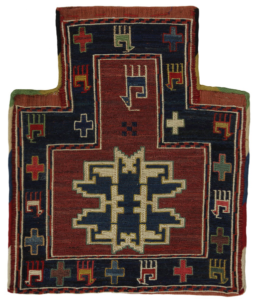 Qashqai - Saddle Bag Persian Rug 42x35