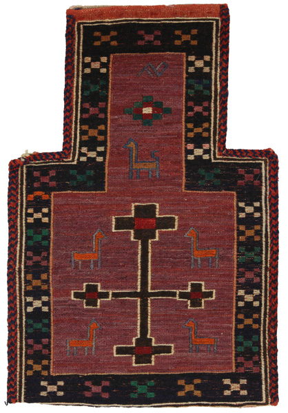 Qashqai - Saddle Bag Persian Rug 44x30