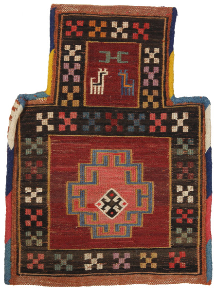 Qashqai - Saddle Bag Persian Rug 38x28