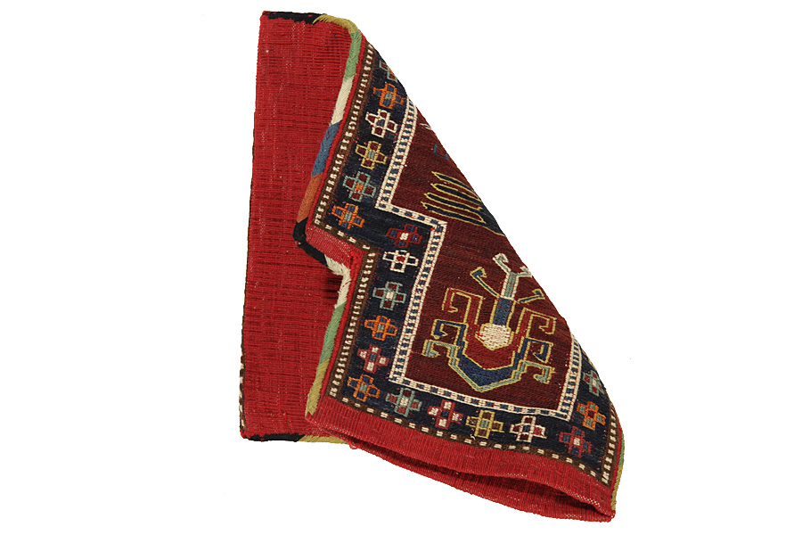 Qashqai - Saddle Bag Persian Rug 38x32 - Picture 2