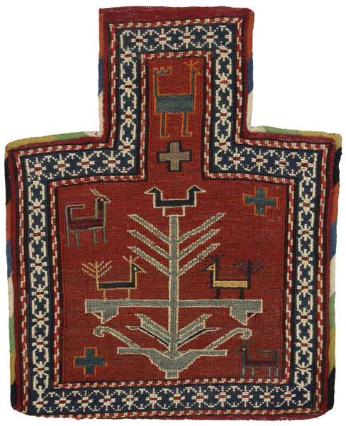 Qashqai - Saddle Bag Persian Rug 46x36