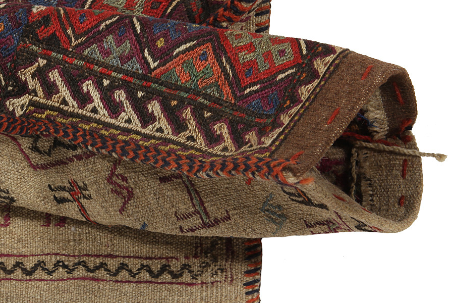 Qashqai - Saddle Bag Persian Rug 52x38 - Picture 2