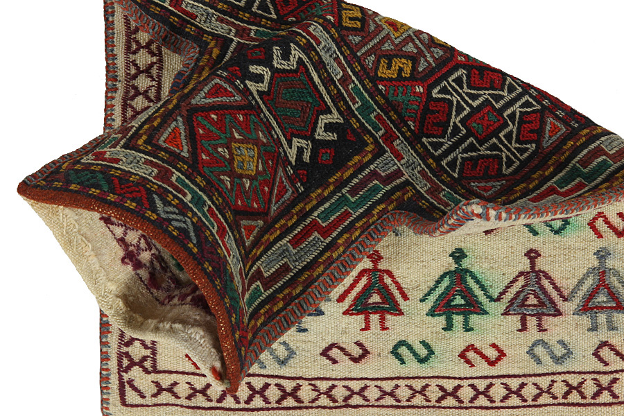 Qashqai - Saddle Bag Persian Rug 51x34 - Picture 2