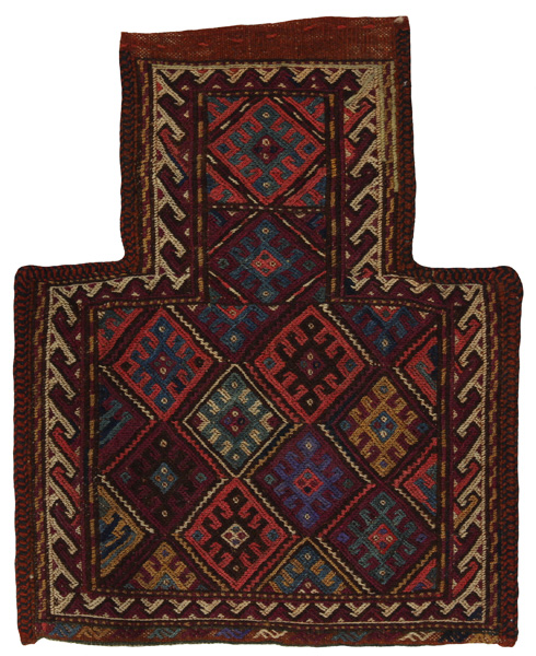 Qashqai - Saddle Bag Persian Rug 43x35