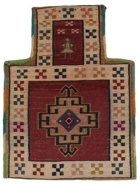 Qashqai - Saddle Bag Persian Rug 45x34