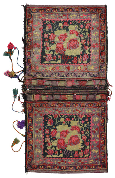 Afshar - Saddle Bag Persian Textile 145x75