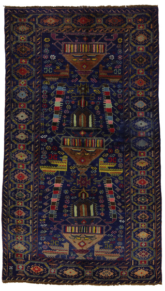 Baluch - Turkaman Persian Rug 177x103