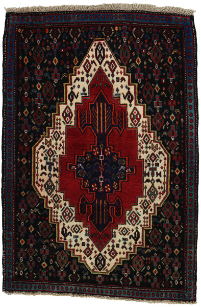 Senneh - Kurdi Persian Rug 118x82