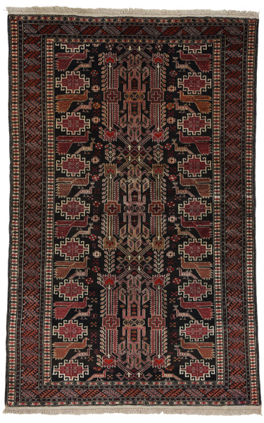 Baluch - Turkaman Persian Rug 136x100