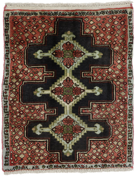 Senneh - Kurdi Persian Rug 88x72