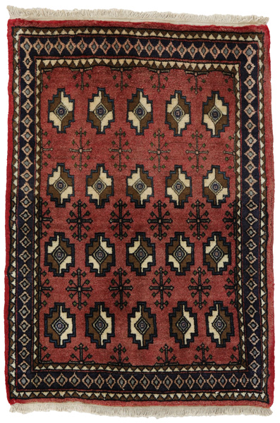 Bokhara - Turkaman Persian Rug 90x63