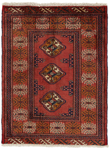 Bokhara - Turkaman Persian Rug 90x68