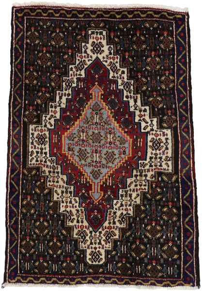 Senneh - Kurdi Persian Rug 100x69