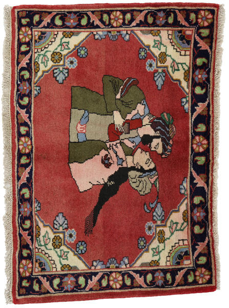 Bijar - Kurdi Persian Rug 60x87