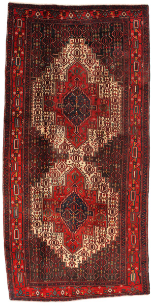 Senneh - Kurdi Persian Rug 323x157
