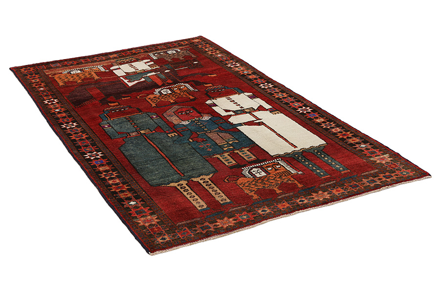 Bakhtiari - Qashqai Persian Rug 228x132 - Picture 1
