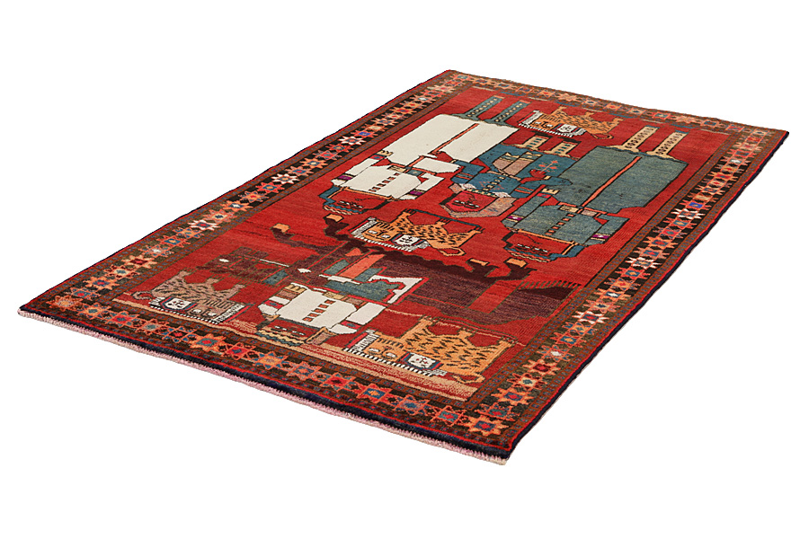 Bakhtiari - Qashqai Persian Rug 228x132 - Picture 2