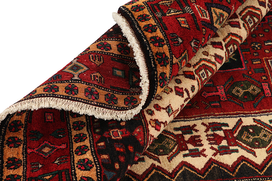 Senneh - Kurdi Persian Rug 310x155 - Picture 4