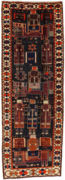 Bakhtiari - Qashqai Persian Rug 441x148