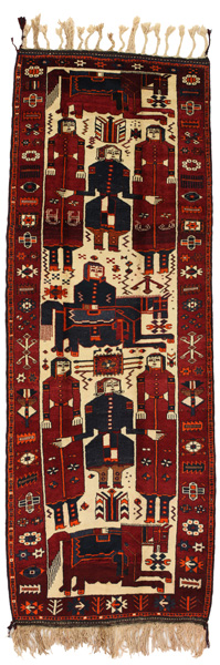 Bakhtiari - Qashqai Persian Rug 408x143