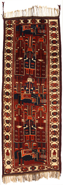 Bakhtiari - Qashqai Persian Rug 413x153