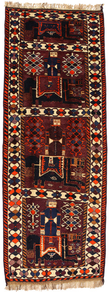 Bakhtiari - Qashqai Persian Rug 401x148