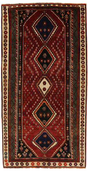 Yalameh - Qashqai Persian Rug 247x128