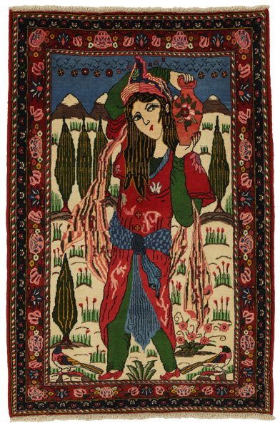 Bijar - Kurdi Persian Rug 157x104
