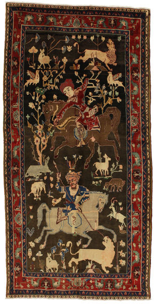 Bijar - Kurdi Persian Rug 286x142