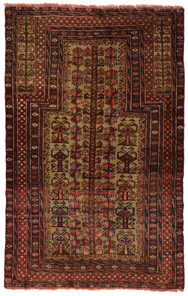 Baluch - Turkaman Persian Rug 117x75
