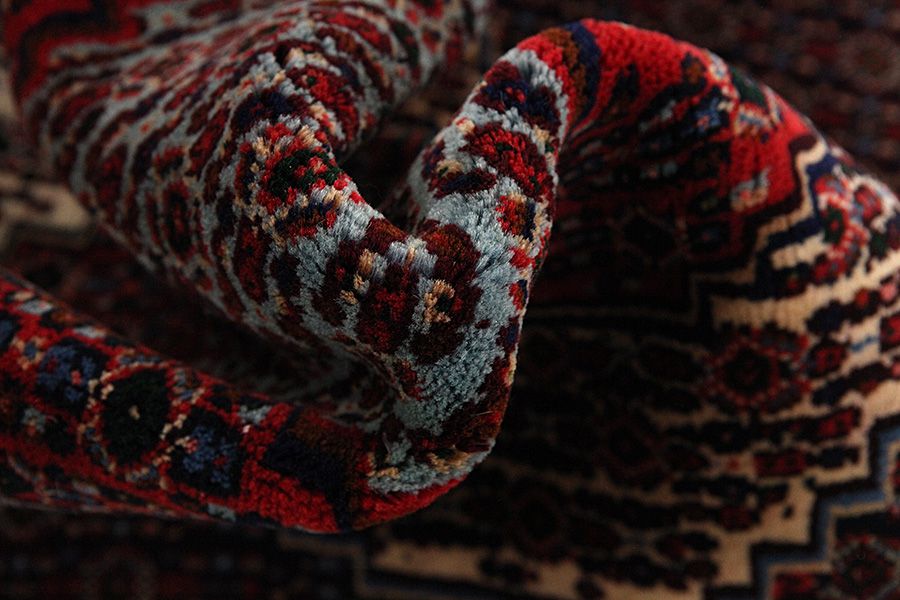 Senneh - Kurdi Persian Rug 166x125 - Picture 6