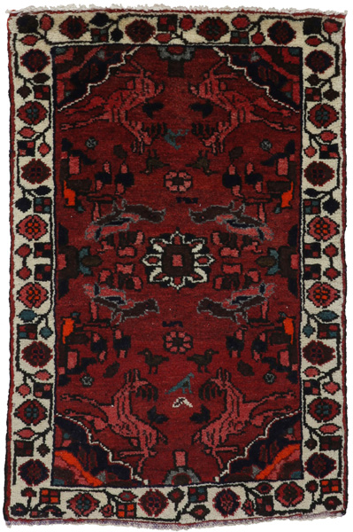 Borchalou - Hamadan Persian Rug 92x60