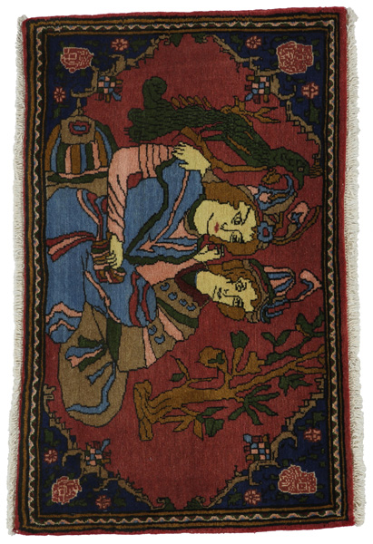 Bijar - Kurdi Persian Rug 108x68
