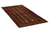 Turkaman - old Persian Rug 205x100 - Picture 1