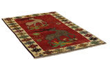 Gabbeh - Qashqai Persian Rug 201x127 - Picture 1