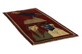 Gabbeh - Bakhtiari Persian Rug 197x95 - Picture 1