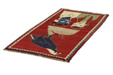 Gabbeh - Bakhtiari Persian Rug 197x95 - Picture 2