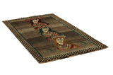 Gabbeh - Qashqai Persian Rug 212x123 - Picture 1