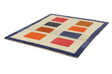 Gabbeh - Bakhtiari Persian Rug 186x163 - Picture 2