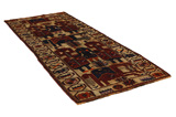Bakhtiari - Qashqai Persian Rug 359x138 - Picture 1
