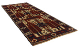 Bakhtiari - Qashqai Persian Rug 406x157 - Picture 1