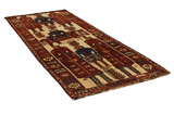 Bakhtiari - Qashqai Persian Rug 343x137 - Picture 1