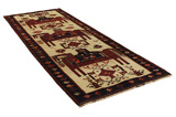 Bakhtiari - Qashqai Persian Rug 389x140 - Picture 1