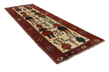 Bakhtiari - Qashqai Persian Rug 393x135 - Picture 1