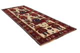 Bakhtiari - Qashqai Persian Rug 380x149 - Picture 1
