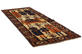 Bakhtiari Persian Rug 340x127 - Picture 1